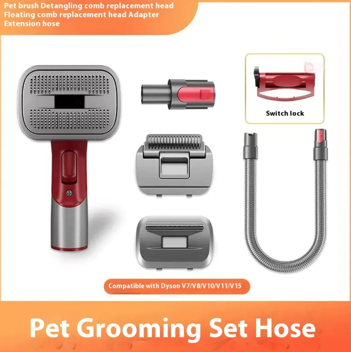 Full Series Pet Shaver Comb Suit with Hair Suction Head for Dogs and Cats - PetsAnonymous