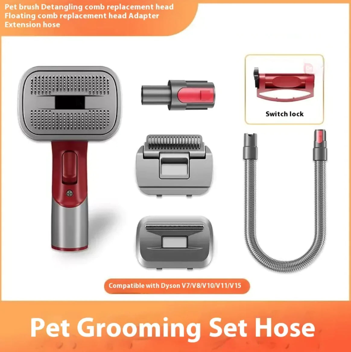 Full Series Pet Shaver Comb Suit with Hair Suction Head for Dogs and Cats - PetsAnonymous