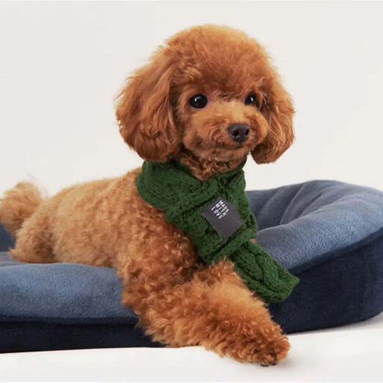 Thick Warm Scarf for Dogs - Cute Pet Scarf - PetsAnonymous