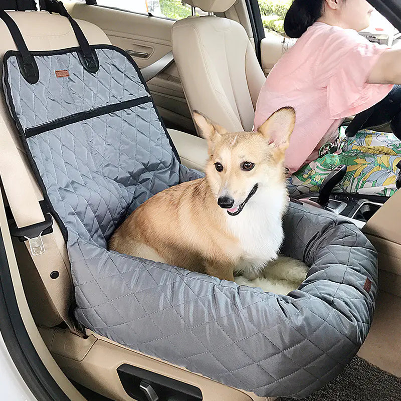 New Multifunctional Pet Car Bed with Thick Cushion - PetsAnonymous