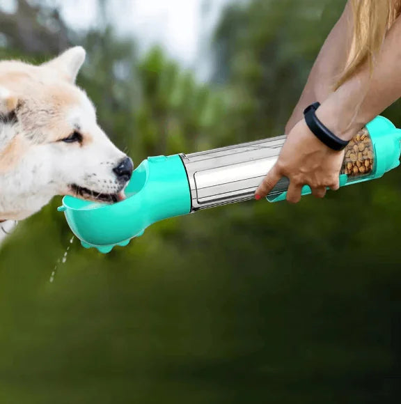 3-in-1 Portable Dog Water Bottle and Food Dispenser - PetsAnonymous