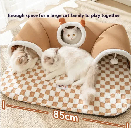 Hide-and-Seek Cat Tunnel Bed - PetsAnonymous