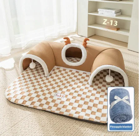 Hide-and-Seek Cat Tunnel Bed - PetsAnonymous