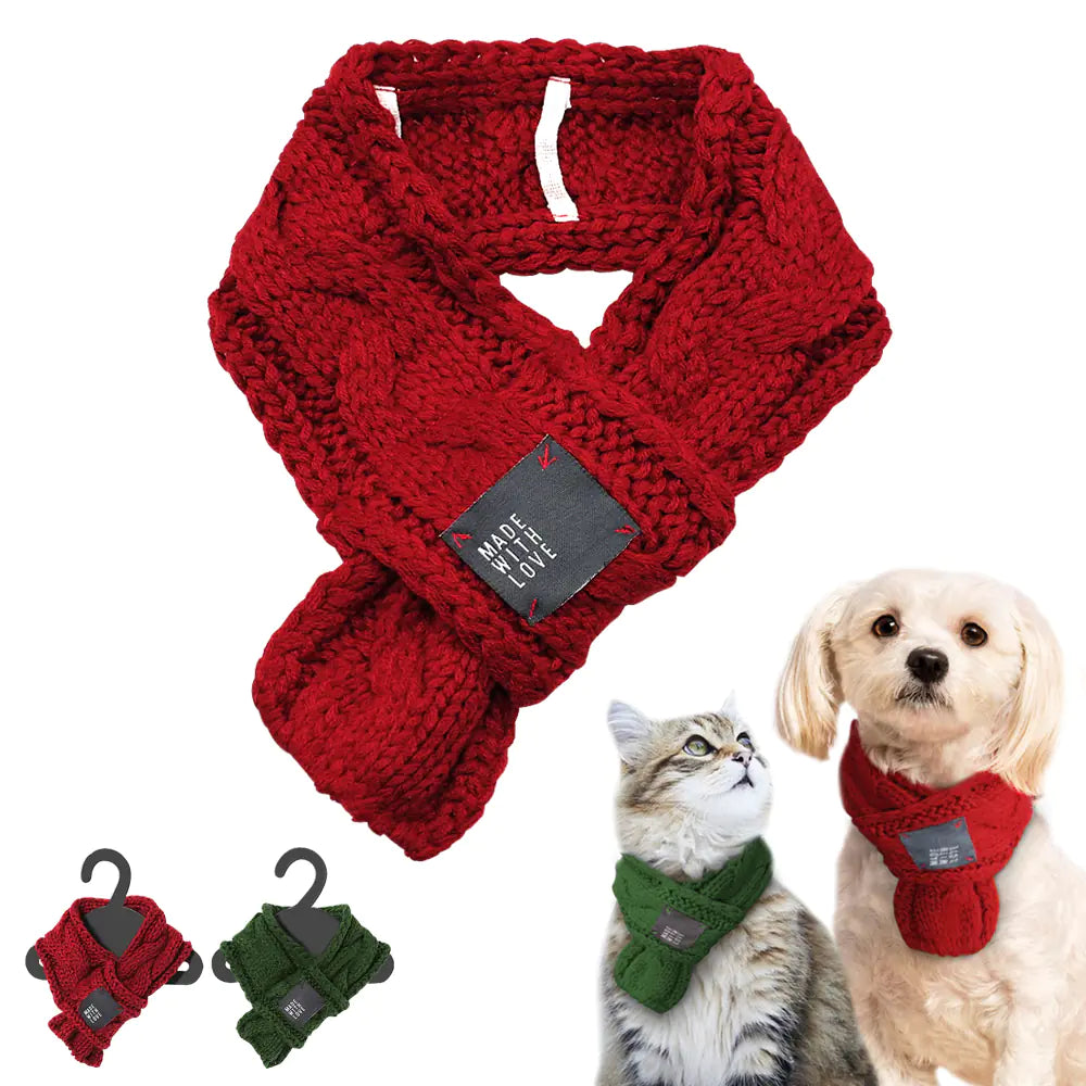 Thick Warm Scarf for Dogs - Cute Pet Scarf - PetsAnonymous
