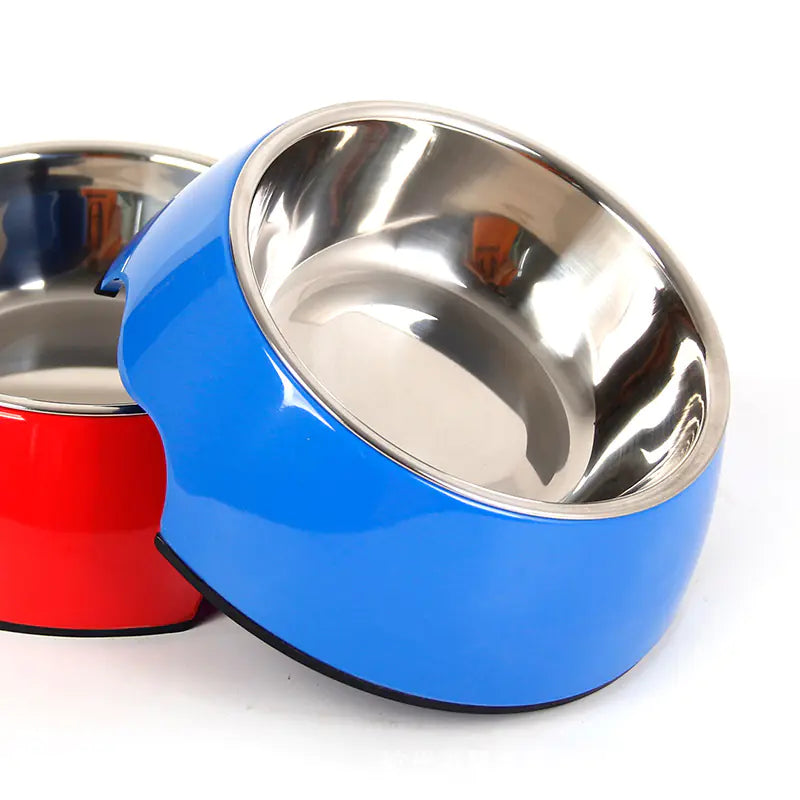 Non-Slip Dual-Use Stainless Steel Pet Bowl - PetsAnonymous