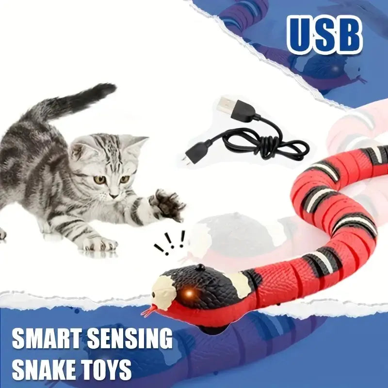 USB Charging Interactive Snake Toy for Cats - Endless Fun - PetsAnonymous