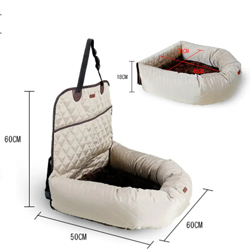 New Multifunctional Pet Car Bed with Thick Cushion - PetsAnonymous