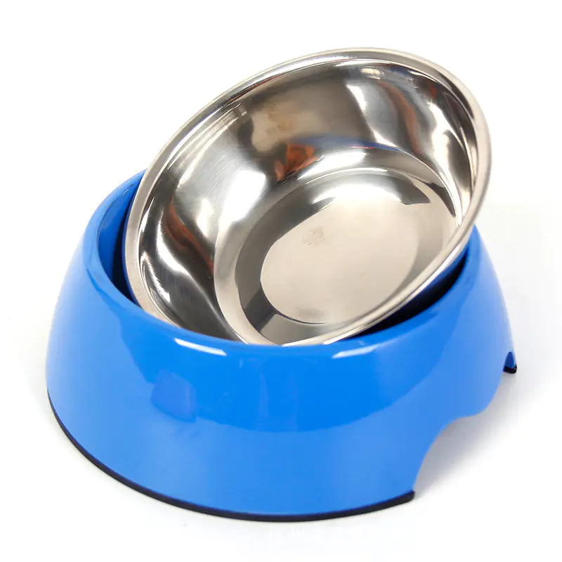Non-Slip Dual-Use Stainless Steel Pet Bowl - PetsAnonymous