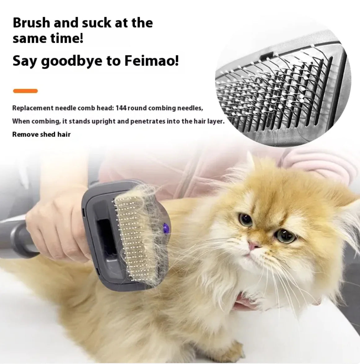 Full Series Pet Shaver Comb Suit with Hair Suction Head for Dogs and Cats - PetsAnonymous
