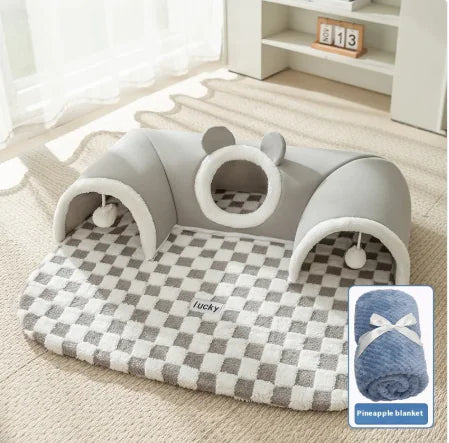 Hide-and-Seek Cat Tunnel Bed - PetsAnonymous