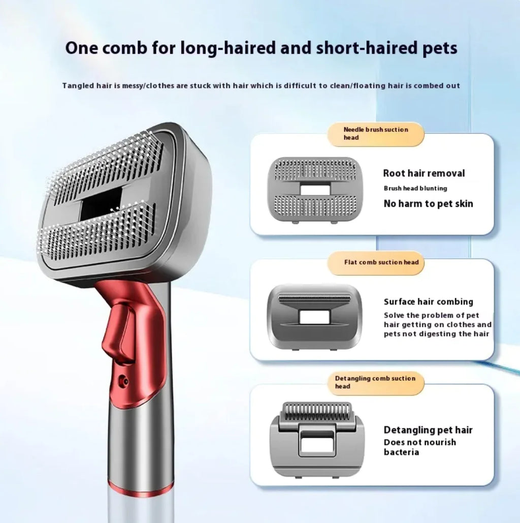 Full Series Pet Shaver Comb Suit with Hair Suction Head for Dogs and Cats - PetsAnonymous